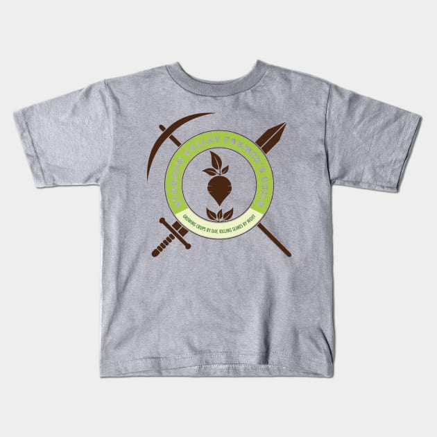 Stardew Valley Farmer's Guild Kids T-Shirt by GusDynamite